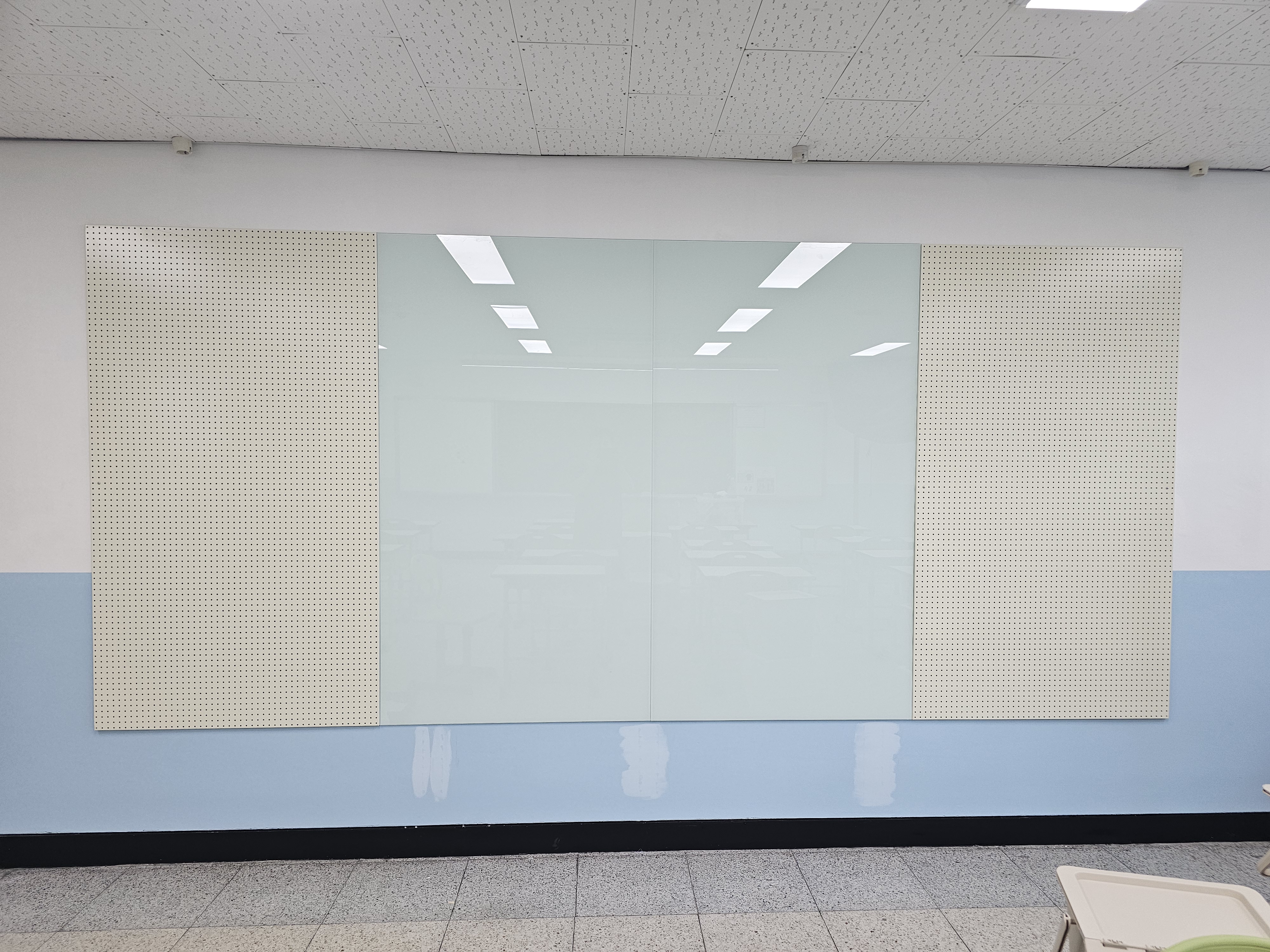 CL-88 칼라유리보드 색상:연한하늘색