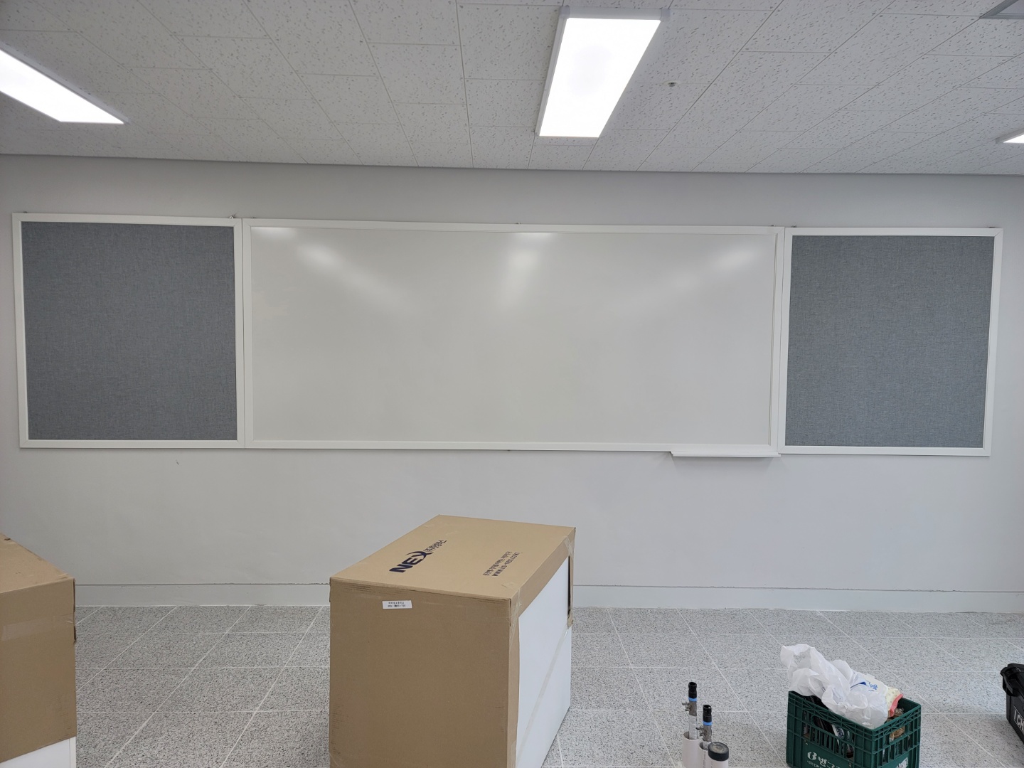 B6 법랑화이트보드 패브릭게시판 혼합형보드