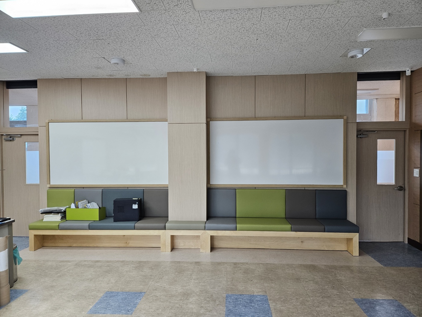 BW-22 법랑 화이트보드 오크샷시마감