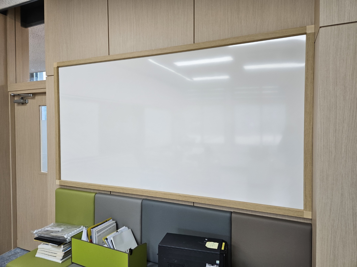 BW-22 법랑 화이트보드 오크샷시마감