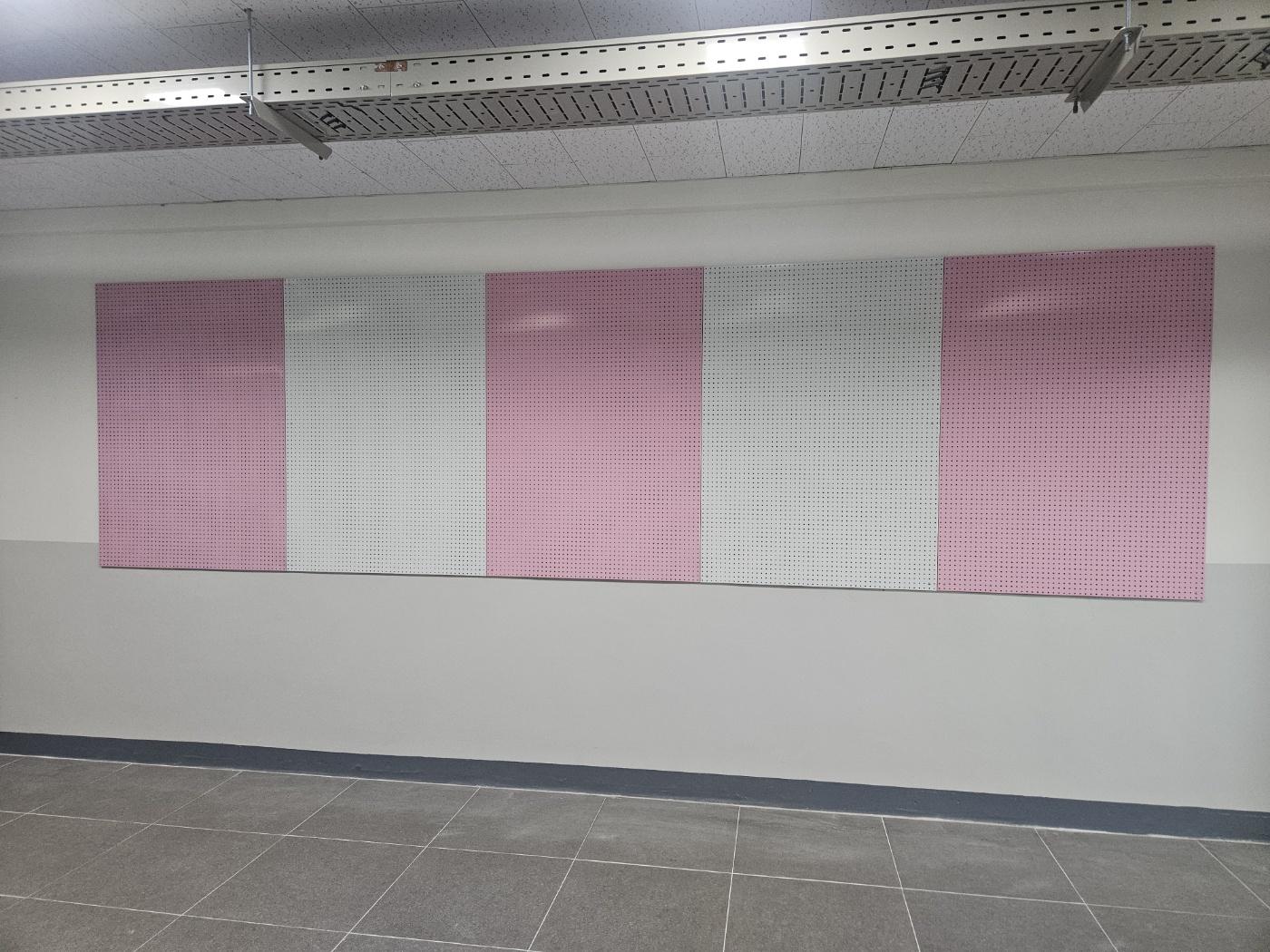 GB-176 타공게시판 색상:백색+연핑크