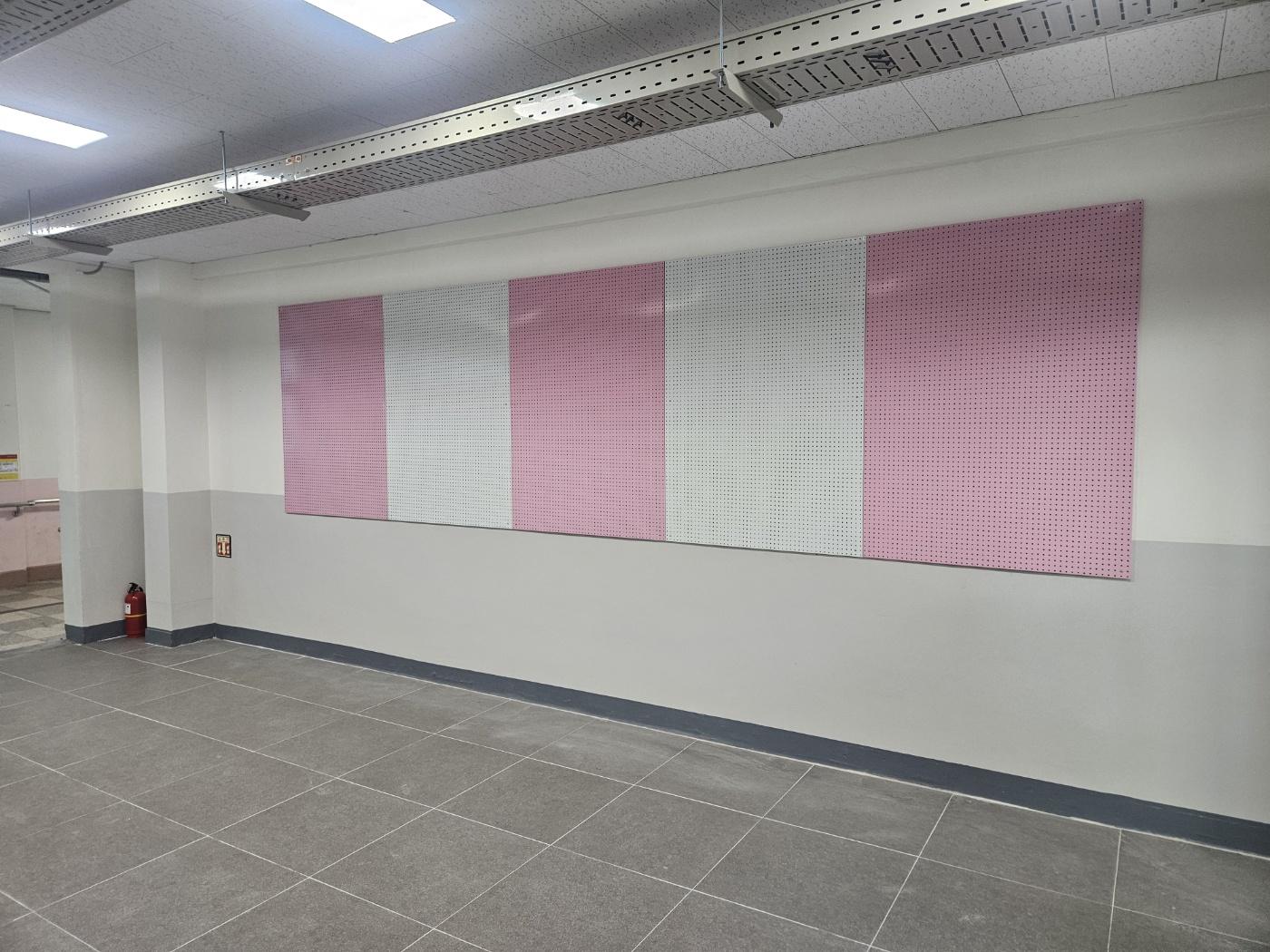 GB-176 타공게시판 색상:백색+연핑크