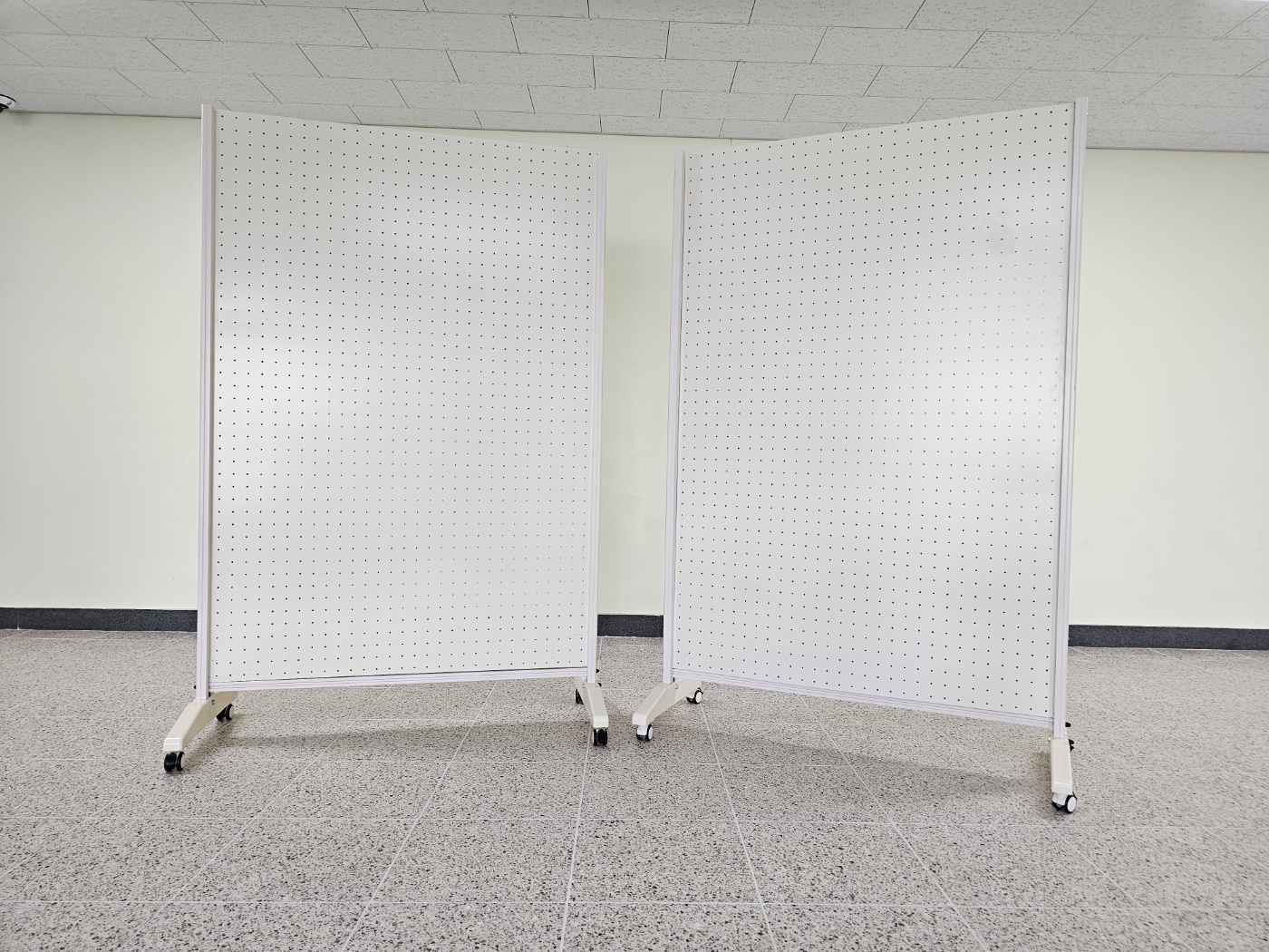 GE-26 이동식양면타공게시판 색상: 아이보리